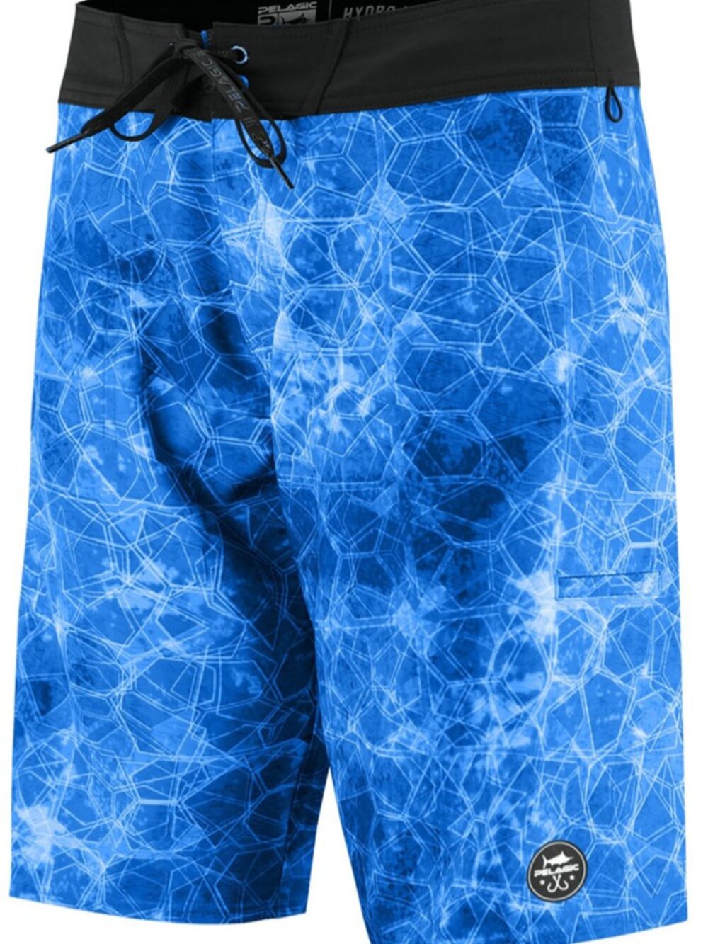 Pelagic Hydro-Lite Boardshort Fishing Tackle Short Hex Blue Size 38 3 Pocket